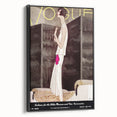 Vintage Vogue Wall Art - Chic 1928 Evening Gown Fashion Print