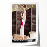 Vintage Vogue Wall Art - Chic 1928 Evening Gown Fashion Print