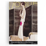 Vintage Vogue Wall Art - Chic 1928 Evening Gown Fashion Print
