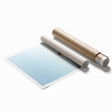 Extra large rolled canvas featuring a floral art design in pastel shades.