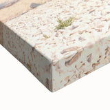 Large art depicting a black and white landscape painting on stretched canvas, suitable for bedroom wall decor.