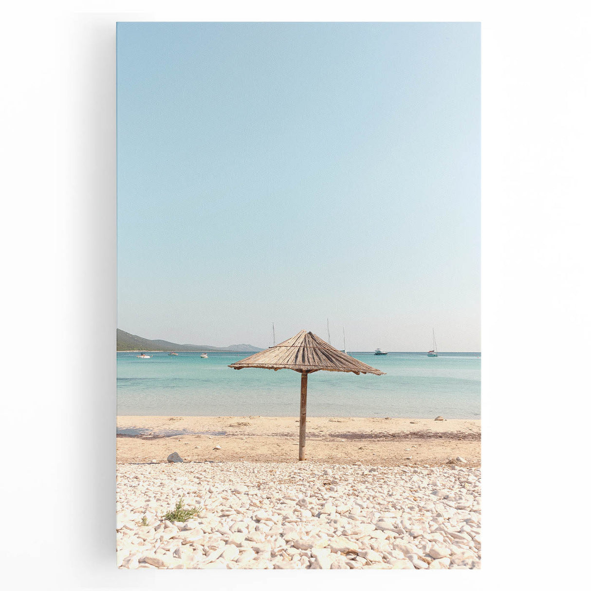 Large black and white abstract canvas, ideal for kitchen wall art with a minimalist design.