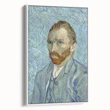 Vintage poster art of Van Gogh's painting on a framed canvas, featuring vibrant colors, ideal for living room decor.