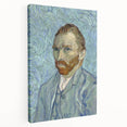 Side view of a stretched canvas featuring a Van Gogh-inspired impressionist painting, ideal for kitchen wall art.