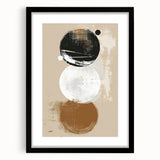 Minimalist Geometric Wall Art - Abstract Dining Room Canvas Print