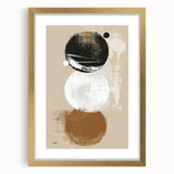 Minimalist Geometric Wall Art - Abstract Dining Room Canvas Print