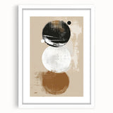 Minimalist Geometric Wall Art - Abstract Dining Room Canvas Print