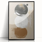 Minimalist Geometric Wall Art - Abstract Dining Room Canvas Print