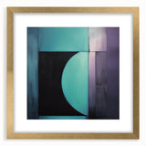 Modern Abstract Living Room Wall Art – Turquoise & Purple Canvas