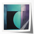 Modern Abstract Living Room Wall Art – Turquoise & Purple Canvas