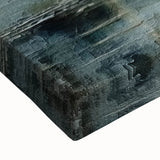 Close-up of a vibrant abstract landscape wall art print on stretched canvas, showcasing rich colors and intricate textures, perfect for modern decor.