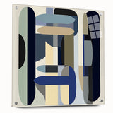 Contemporary Abstract Canvas – Structured Geometric Balance