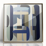 Contemporary Abstract Canvas – Structured Geometric Balance