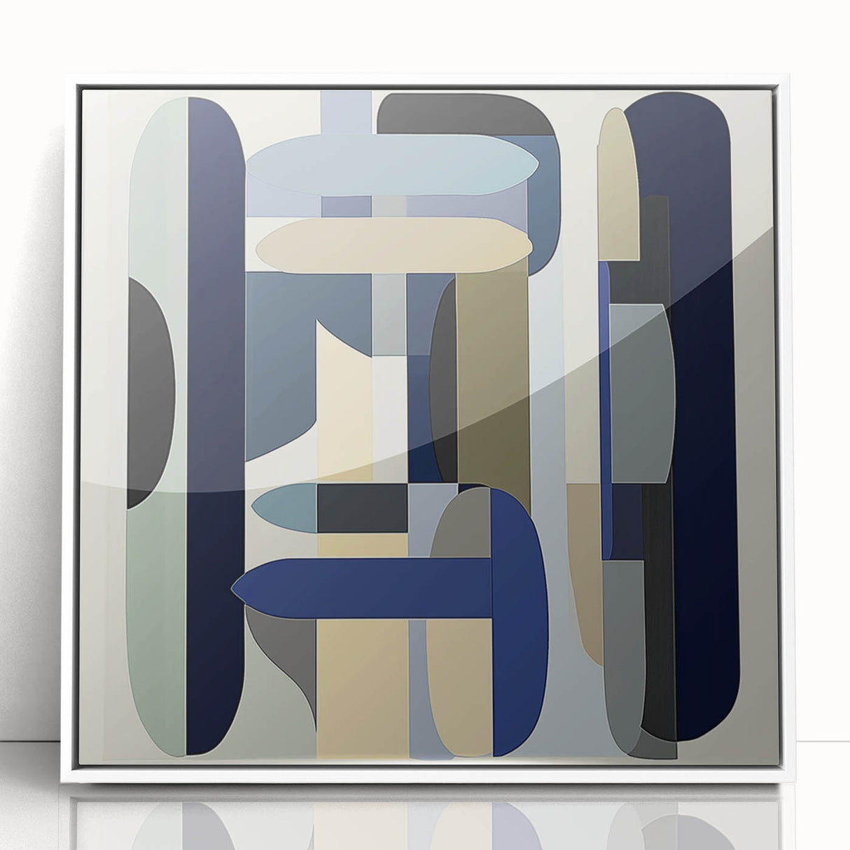 Contemporary Abstract Canvas – Structured Geometric Balance