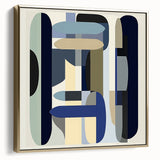 Contemporary Abstract Canvas – Structured Geometric Balance