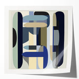 Contemporary Abstract Canvas – Structured Geometric Balance