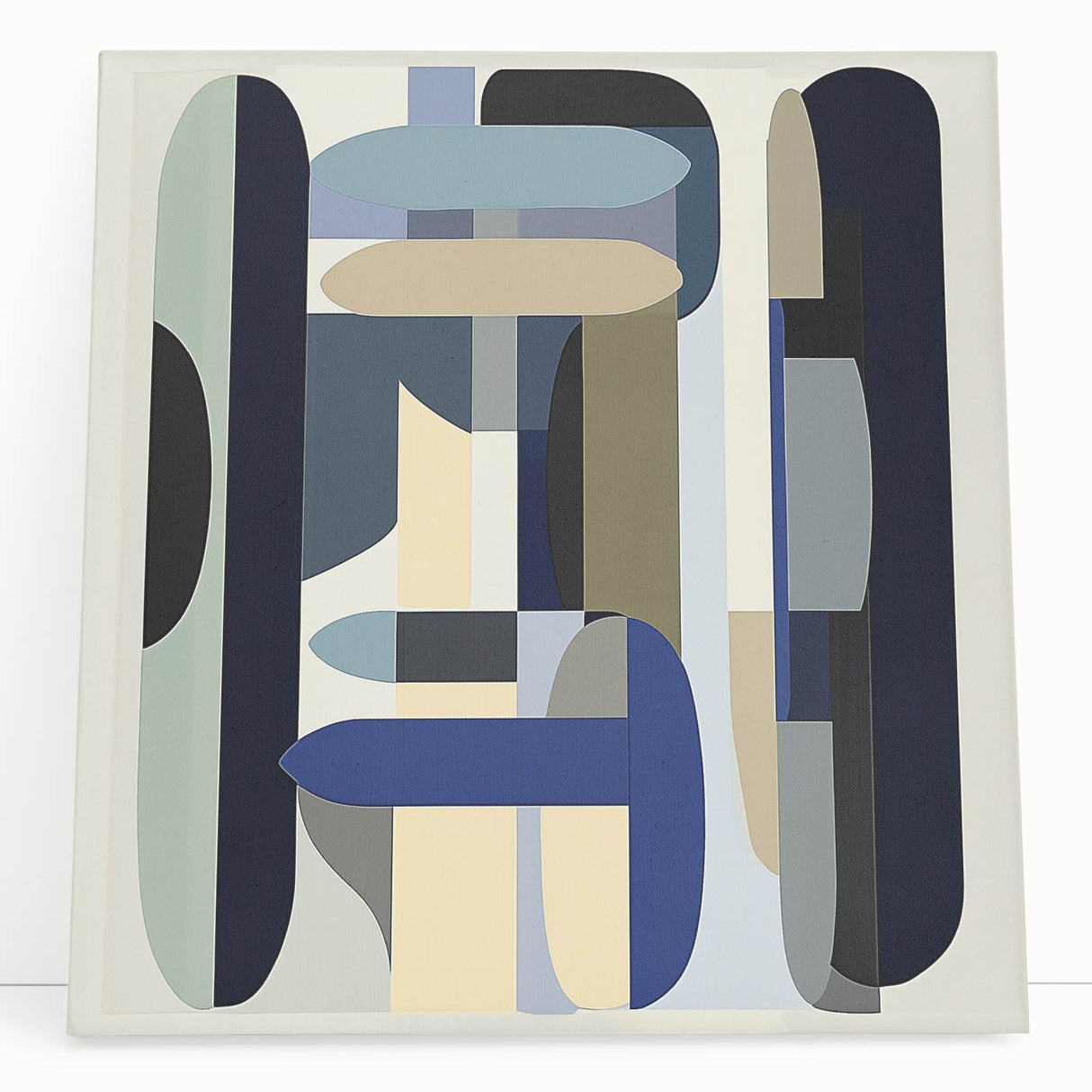 Contemporary Abstract Canvas – Structured Geometric Balance