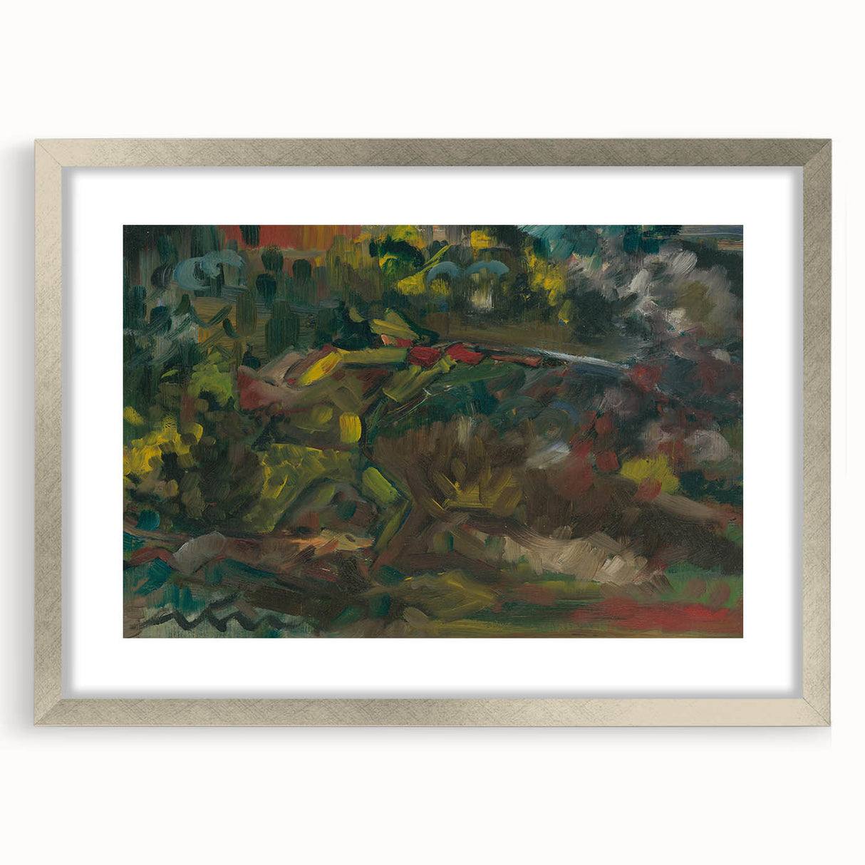 Expressionism Wall Art - Abstract Forest Scene by Expressionist Artist