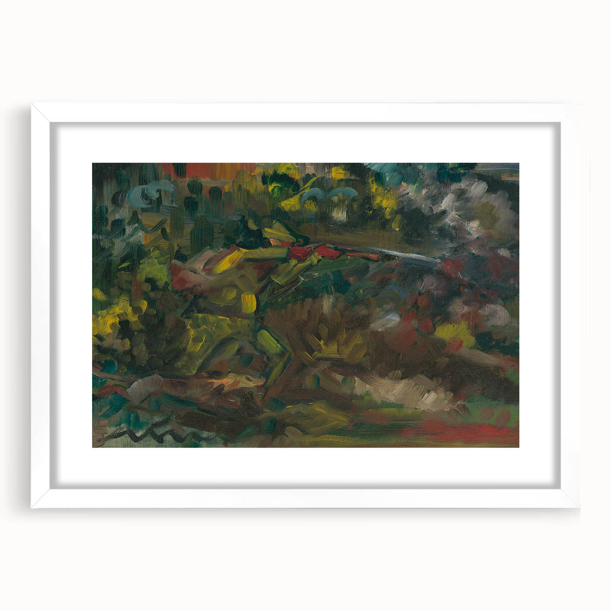 Expressionism Wall Art - Abstract Forest Scene by Expressionist Artist