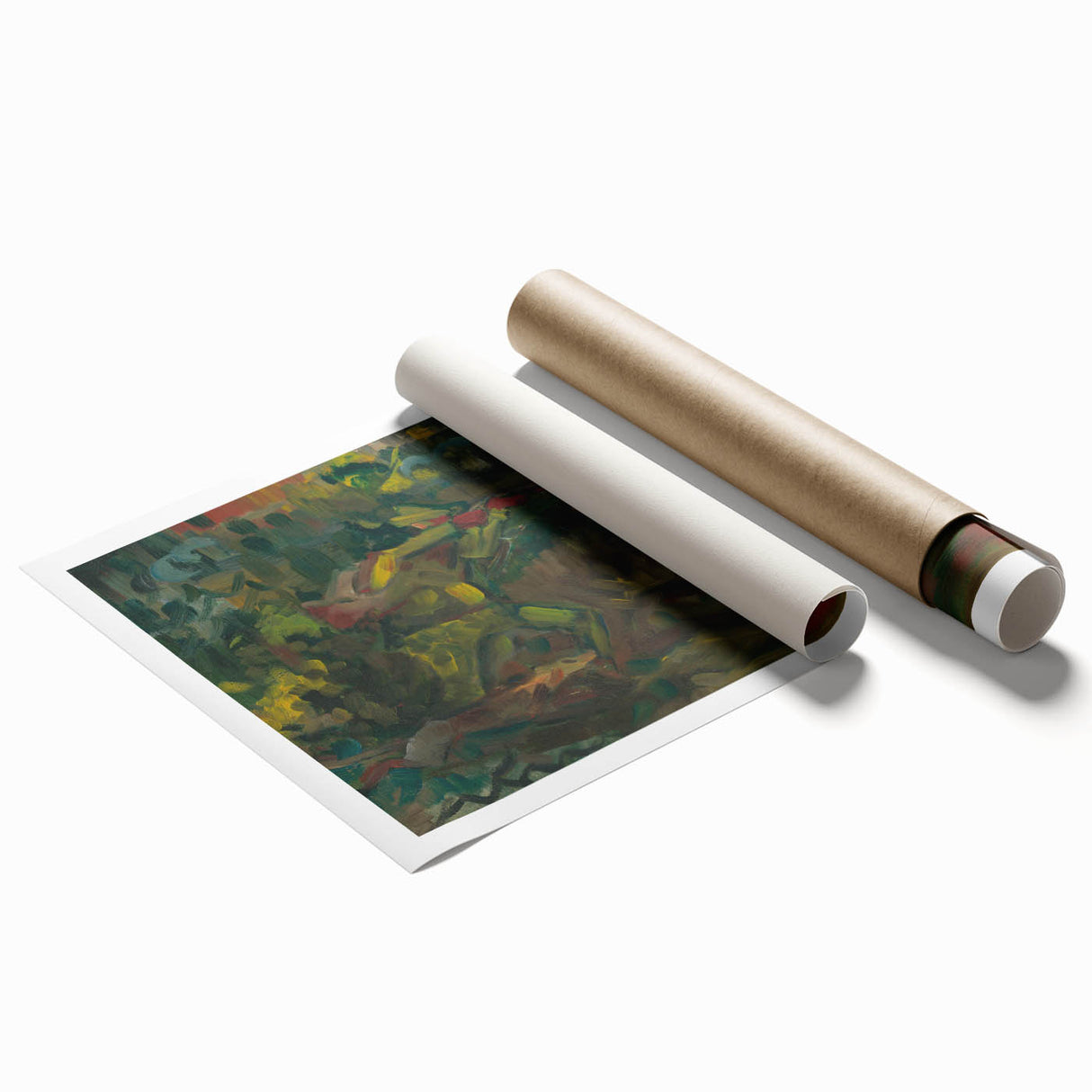 Expressionism Wall Art - Abstract Forest Scene by Expressionist Artist