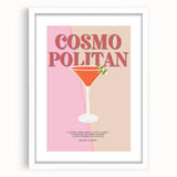 Abstract art print featuring swirling patterns in vibrant red and orange tones on a white framed canvas.