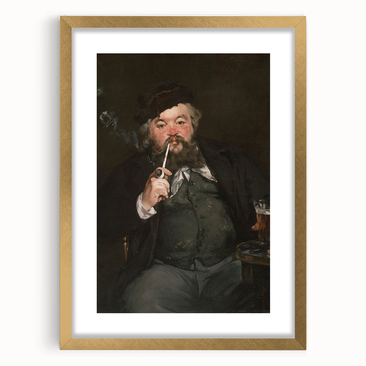 Impressionism Wall Art - Classic Portrait of a Man - Vintage French Art Print