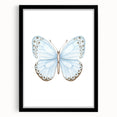Watercolor Butterfly Print - Personalized Kids Art for Nursery