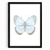 Watercolor Butterfly Print - Personalized Kids Art for Nursery