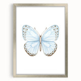Watercolor Butterfly Print - Personalized Kids Art for Nursery