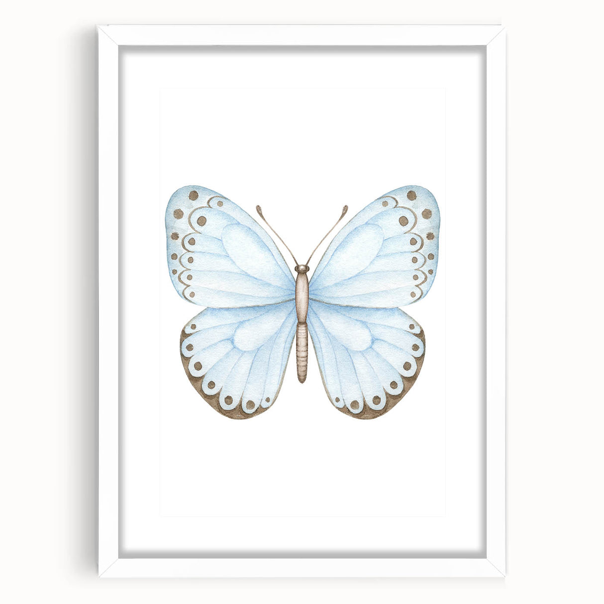 Watercolor Butterfly Print - Personalized Kids Art for Nursery