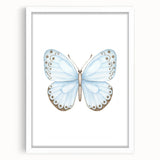 Watercolor Butterfly Print - Personalized Kids Art for Nursery