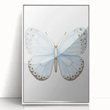 Watercolor Butterfly Print - Personalized Kids Art for Nursery