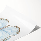 Watercolor Butterfly Print - Personalized Kids Art for Nursery