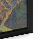 Modern Wall Art - Vibrant Forest Interior with Tree - Contemporary Print