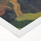 Modern Wall Art - Vibrant Forest Interior with Tree - Contemporary Print