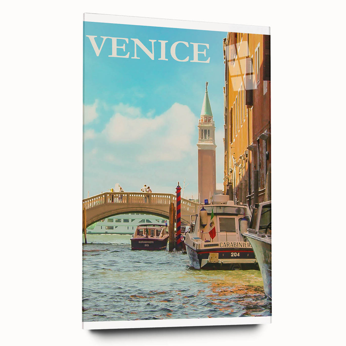 Retro Venice Travel Poster – Vintage Prints of Venice Canal