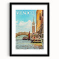 Retro Venice Travel Poster – Vintage Prints of Venice Canal