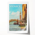 Retro Venice Travel Poster – Vintage Prints of Venice Canal