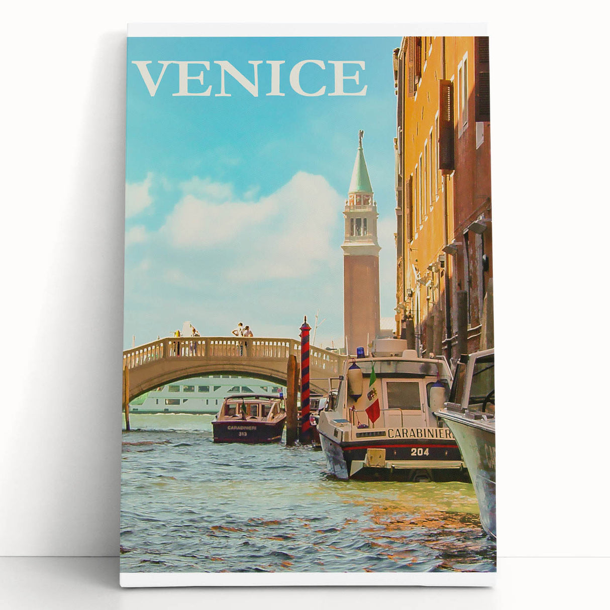 Retro Venice Travel Poster – Vintage Prints of Venice Canal