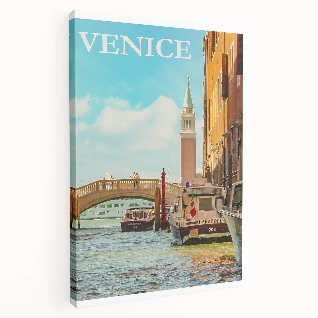 Retro Venice Travel Poster – Vintage Prints of Venice Canal