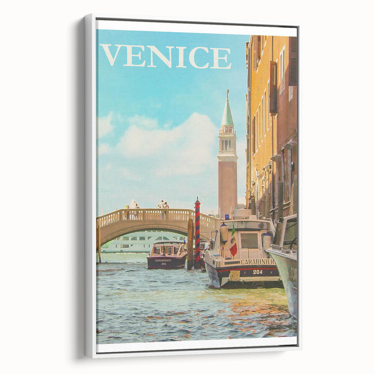 Retro Venice Travel Poster – Vintage Prints of Venice Canal