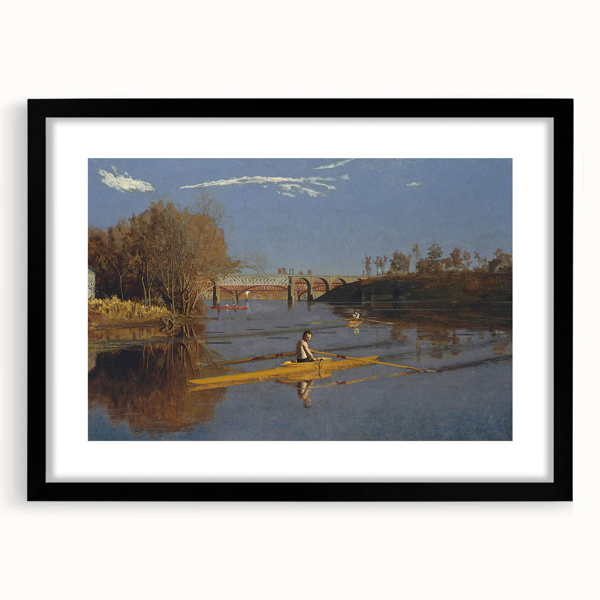 Champion Single Sculls Art Print - Thomas Eakins Rowing Canvas Decor