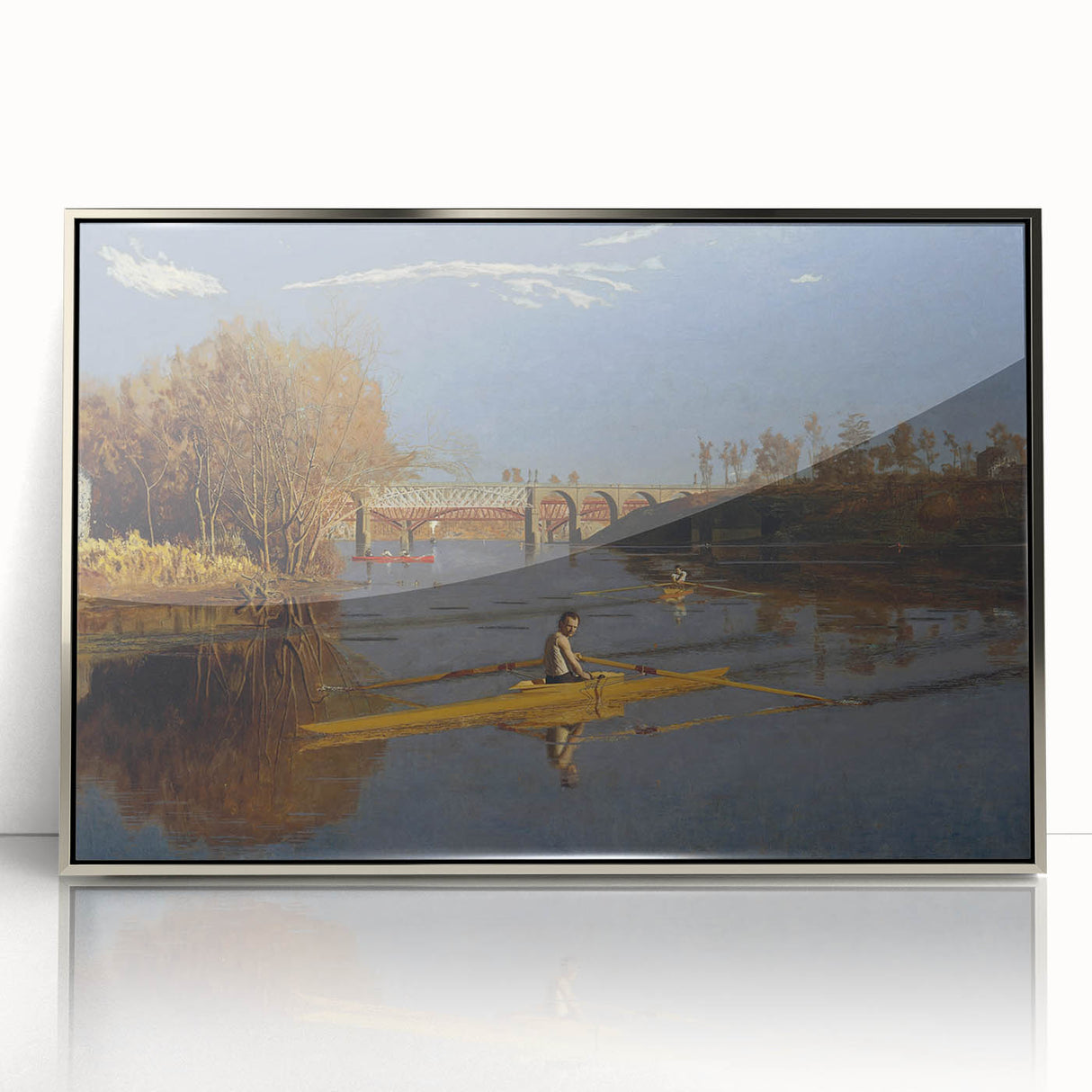Champion Single Sculls Art Print - Thomas Eakins Rowing Canvas Decor