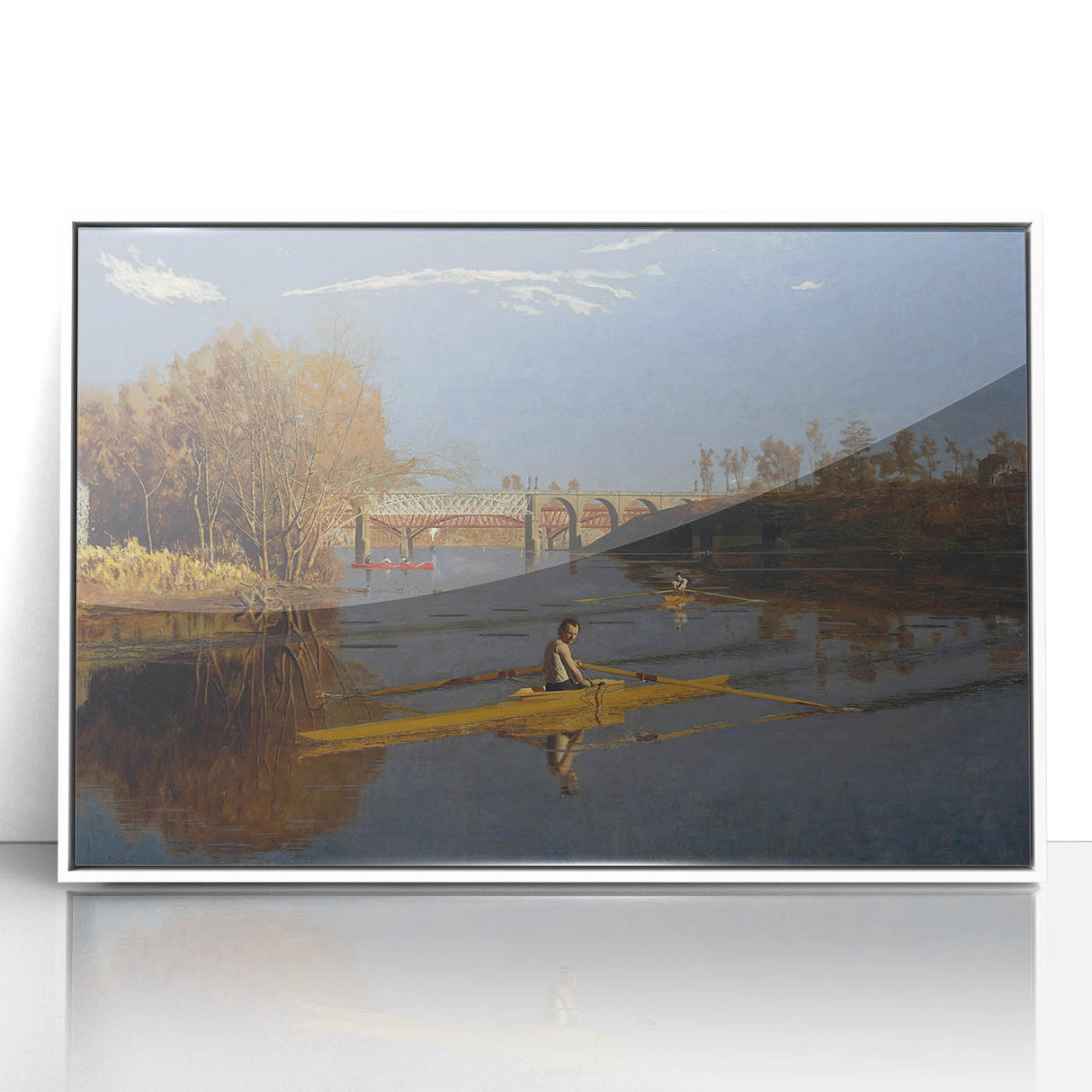 Champion Single Sculls Art Print - Thomas Eakins Rowing Canvas Decor