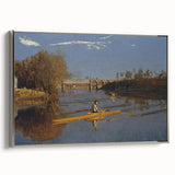 Champion Single Sculls Art Print - Thomas Eakins Rowing Canvas Decor