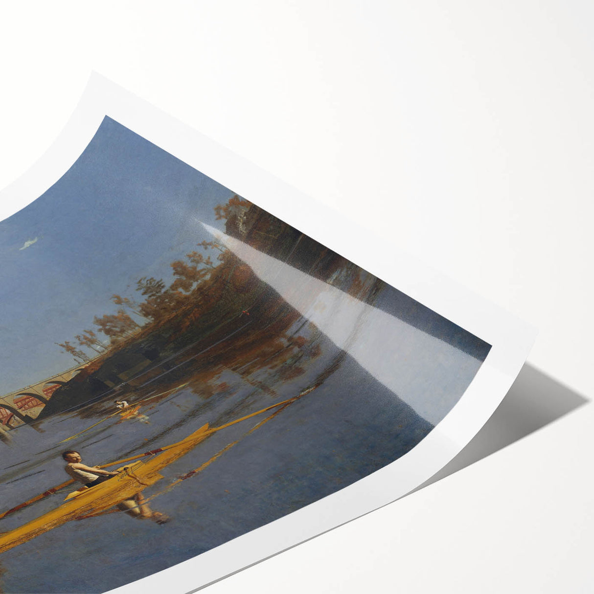 Champion Single Sculls Art Print - Thomas Eakins Rowing Canvas Decor