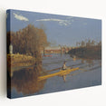 Champion Single Sculls Art Print - Thomas Eakins Rowing Canvas Decor