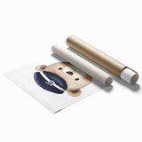 Boys Room Wall Art - Sailor Bear Kids Wall Art for Nursery