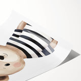 Boys Room Wall Art - Sailor Bear Kids Wall Art for Nursery