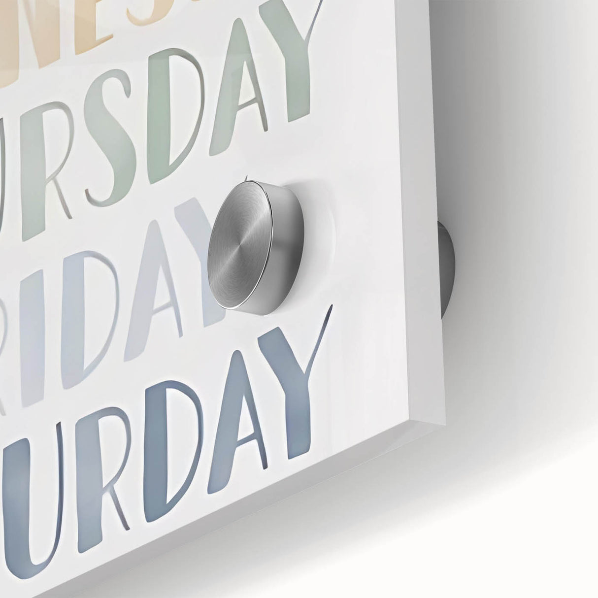 Days of the Week Kids Educational Wall Art - Learning Poster for Classrooms